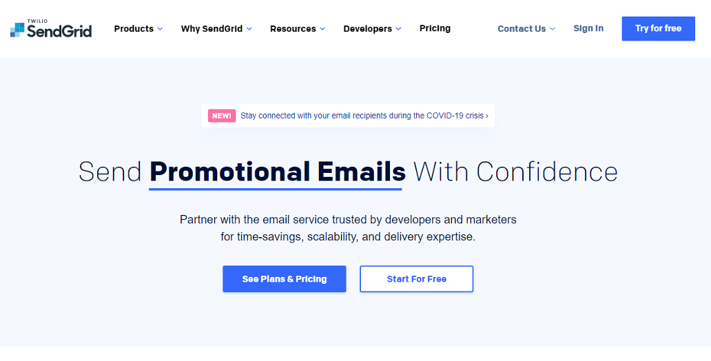 SendGrid Email Marketing Tool